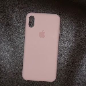 Light Pink Apple iPhone X/XS Silicone Case